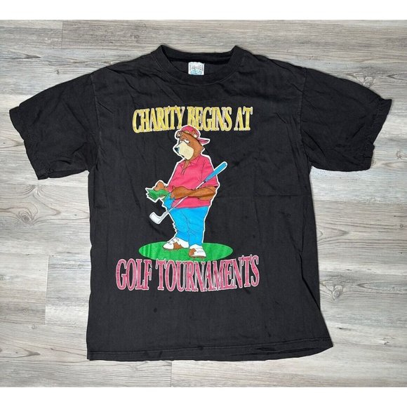 Vintage Shirts Vintage Charity Begins At Golf Tournaments Shirt Poshmark